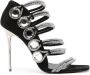 Balmain Uma sandalen verfraaid met kristallen Zwart - Thumbnail 1