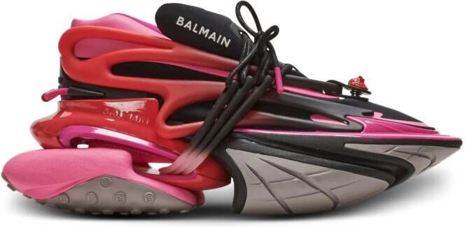 Balmain Eenhoorn trainers van neopreen en leer. Multicolor Dames