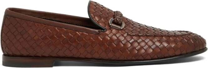 Barrett Leren loafers Bruin