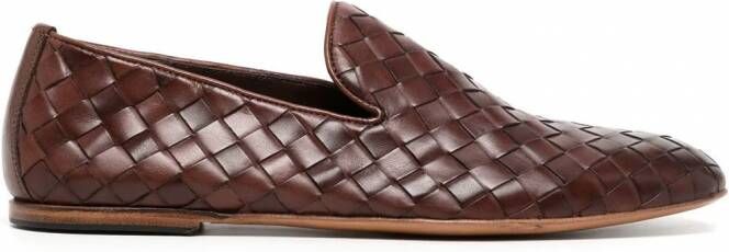 Barrett woven-leather loafers Bruin