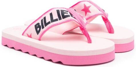 Billieblush Aqua slippers met logoband Roze