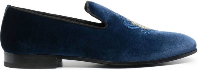 Billionaire Fluwelen loafers Blauw