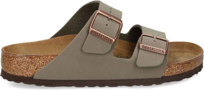 Birkenstock Arizona sandalen met dubbele gesp Grijs