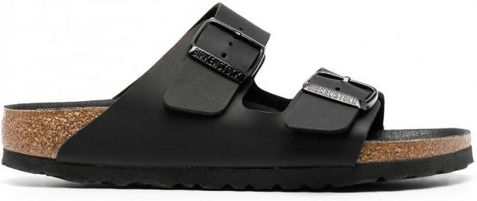 Birkenstock Arizona sandalen met dubbele gesp Zwart