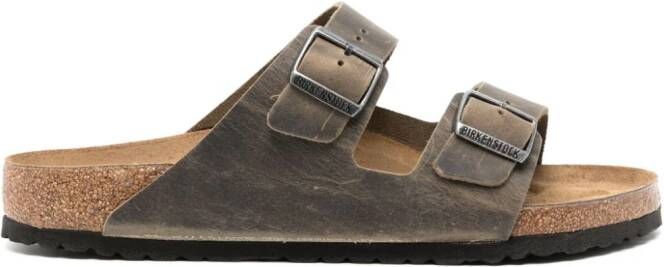 Birkenstock Arizona leren sandalen Bruin