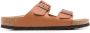 Birkenstock Arizona leren slippers Bruin - Thumbnail 1