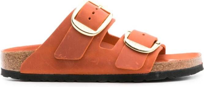 Birkenstock Arizona leren slippers Oranje