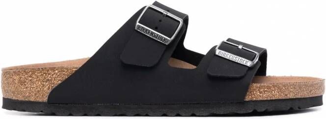 Birkenstock Arizona leren sandalen Zwart