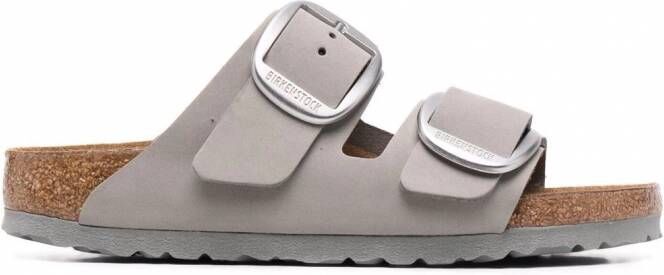 Birkenstock Arizona sandalen met dubbele gesp Grijs