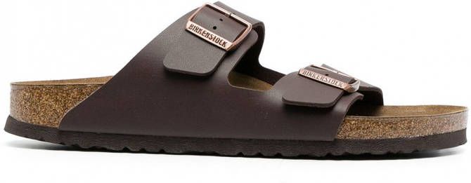 Birkenstock Arizona sandalen met gesp Bruin