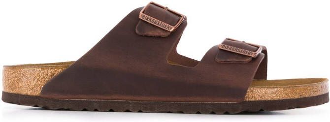 Birkenstock Arizona sandalen met open neus Bruin