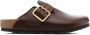 Birkenstock Boston leren klompen Bruin - Thumbnail 1