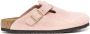 Birkenstock Boston suède klompen Roze - Thumbnail 1