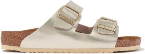 Birkenstock Kids Arizona sandalen met metallic-effect Goud