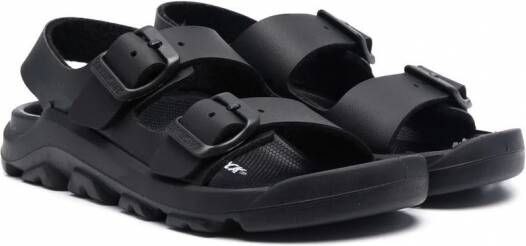 Birkenstock Kids Mogami Birko-Flor slingback sandalen Zwart