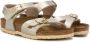 Birkenstock Kids Rio metallic sandalen Goud - Thumbnail 1