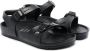 Birkenstock Kids Rio rubberen sandalen Zwart - Thumbnail 1