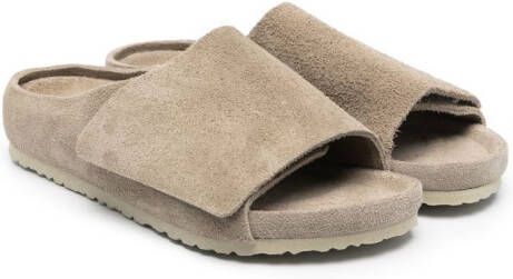 Birkenstock Kids Sandalen met klittenband Beige