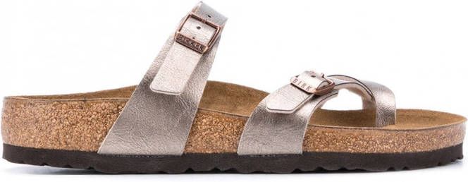 Birkenstock Mayari Birko-Flor sandalen Goud