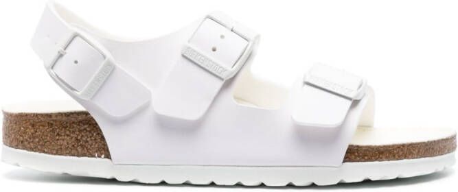 Birkenstock Milano BS leren sandalen Wit