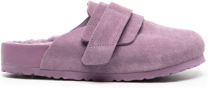 Birkenstock x Tekla Nagoya suede clogs Paars