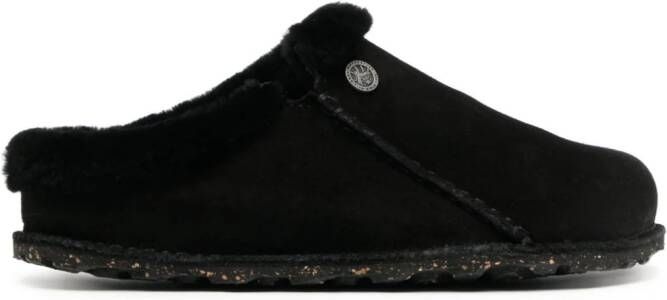 Birkenstock Zermatt Premium suède slippers Zwart