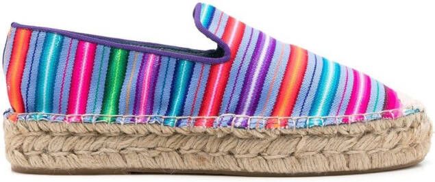 Blue Bird Shoes Gestreepte espadrilles Veelkleurig