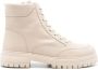 Blue Bird Shoes Leren veterlaarzen Beige - Thumbnail 1