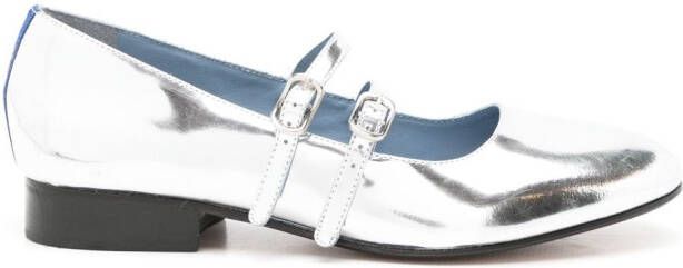 Blue Bird Shoes Metallic ballerina's Zilver