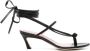 Blumarine Leren sandalen met veters Zwart - Thumbnail 1