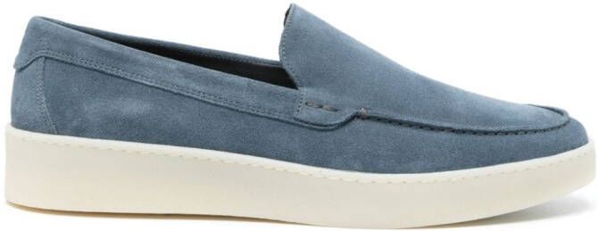 Boggi Milano Suède loafers Blauw