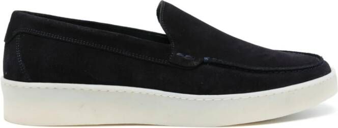 Boggi Milano Suède loafers Blauw