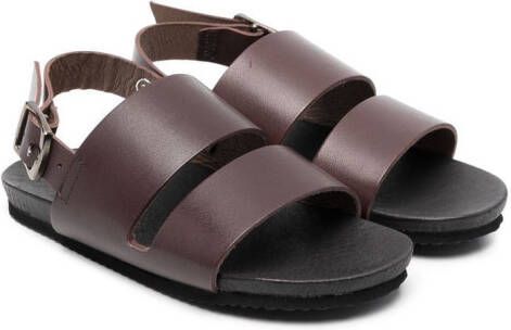 Bonpoint Sandalen met open neus Bruin