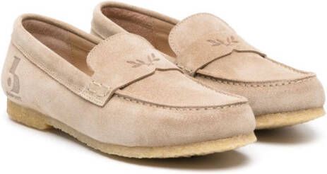 Bonpoint Suède loafers Beige