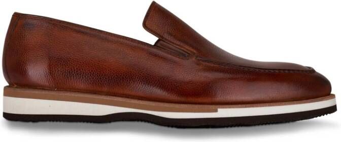 Bontoni Leren loafers Bruin