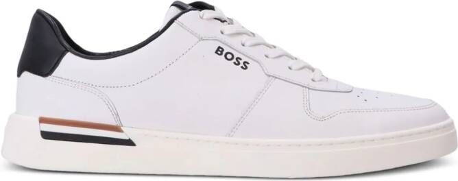 BOSS Cupsole logo-print sneakers Wit