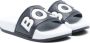 BOSS Kidswear Slippers met logo-reliëf Wit - Thumbnail 1