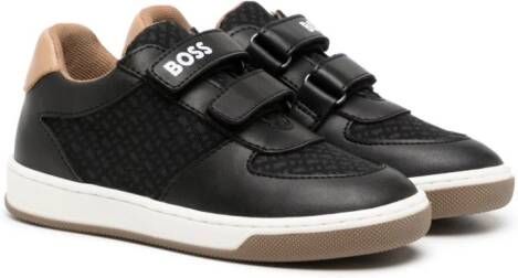 BOSS Kidswear Sneakers met logoprint Zwart