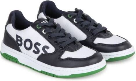 BOSS Kidswear Sneakers met vlakken Blauw