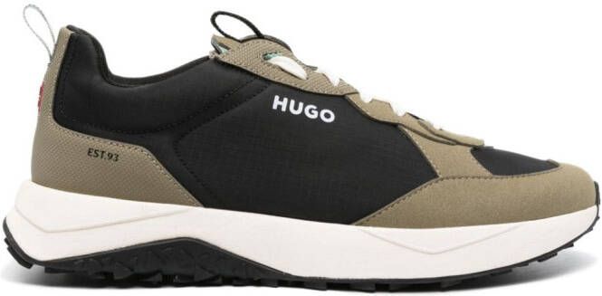 HUGO Sneakers met vlakken Zwart