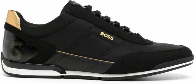 BOSS Sneakers met logoprint Zwart