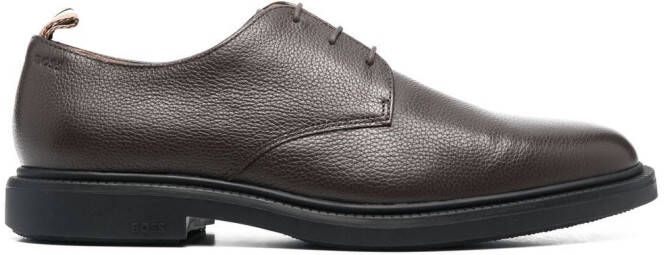 BOSS Derby schoenen met textuur Bruin