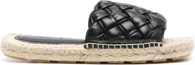 Bottega Veneta Jack leren espadrilles Zwart