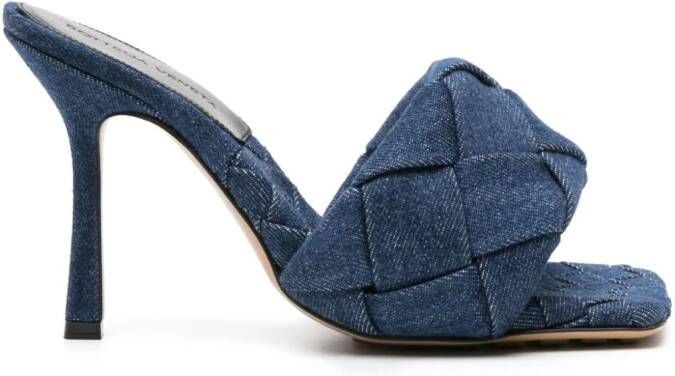 Bottega Veneta Lido 90 denim muiltjes Blauw