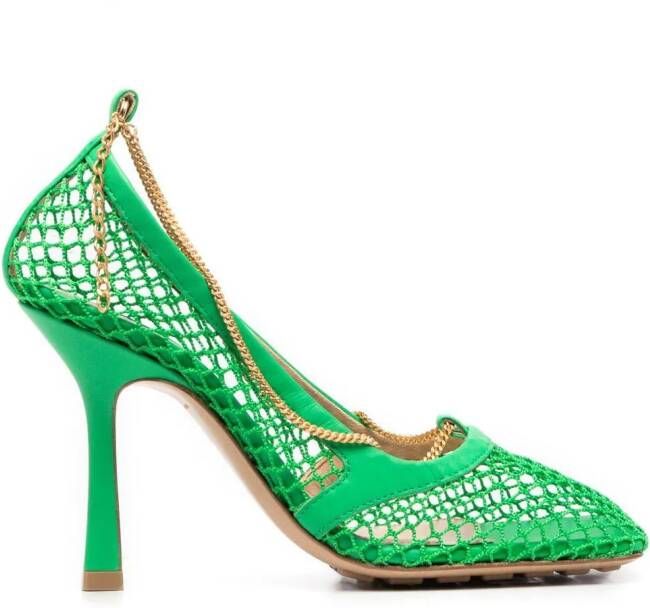 Bottega Veneta Pumps met vierkante neus Groen