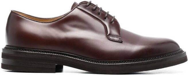 Brunello Cucinelli Oxford schoenen met ronde neus Bruin