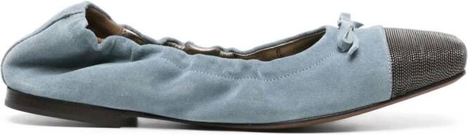 Brunello Cucinelli Ballerina's met monili detail Blauw