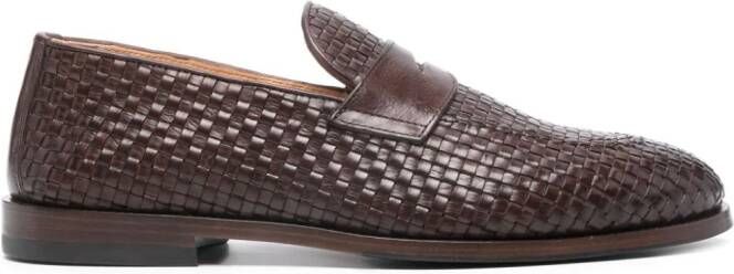 Brunello Cucinelli Geweven loafers Bruin