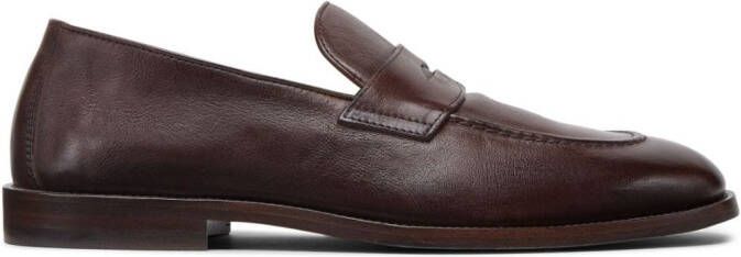 Brunello Cucinelli Leren loafers Bruin