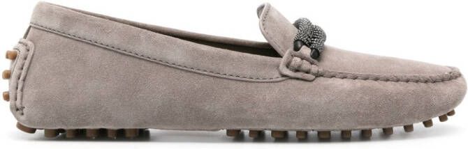 Brunello Cucinelli Leren sneakers Beige